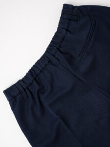 Pantalone chinos morbido con coulisse e bottone in vita BARCELLONA Blu (1)