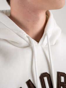 SUPERCULTURE Felpa con cappuccio felpata ST.MORITZ E722 Off White (1)