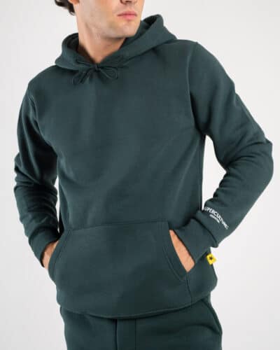 SUPERCULTURE Felpa con cappuccio felpata t.unita con logo sul polso JOY Z Bosco1 Nuovi Arrivi