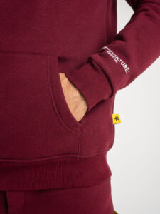 SUPERCULTURE Felpa con cappuccio felpata t.unita con logo sul polso JOY-Z Bosco6