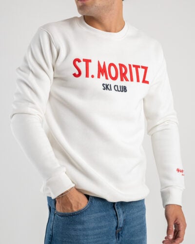 SUPERCULTURE Felpa girocollo felpata ST.MORITZ A770 Off White2 SUPERCULTURE SUPERCULTURE Felpa girocollo felpata ST.MORITZ A770 Off White
