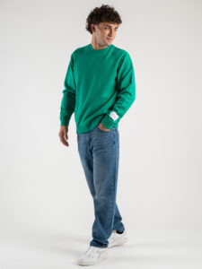 SUPERCULTURE Maglione girocollo basico misto lana M800 Bandiera1