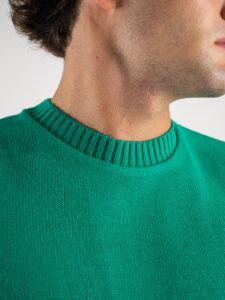 SUPERCULTURE Maglione girocollo basico misto lana M800 Bandiera3