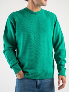 SUPERCULTURE Maglione girocollo basico misto lana M800 Bandiera4