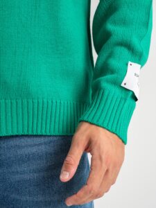 SUPERCULTURE Maglione girocollo basico misto lana M800 Bandiera5