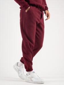 SUPERCULTURE Pantalone tuta con polsini JOG-Z Bordeaux3