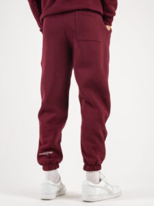 SUPERCULTURE Pantalone tuta con polsini JOG-Z Bordeaux4