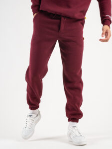 SUPERCULTURE Pantalone tuta con polsini JOG-Z Bordeaux5