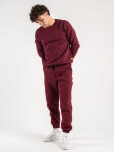 SUPERCULTURE Pantalone tuta con polsini JOG-Z Bordeaux6
