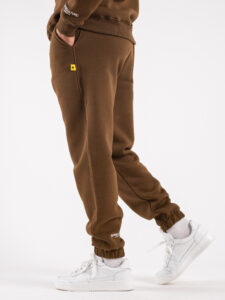 SUPERCULTURE Pantalone tuta con polsini JOG-Z Cioccolato3