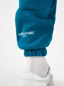 SUPERCULTURE Pantalone tuta con polsini JOG-Z Ottanio4