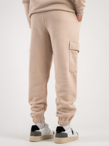 SUPERCULTURE Pantalone tuta con polsini e tasconi laterali POSER-Z Avorio4