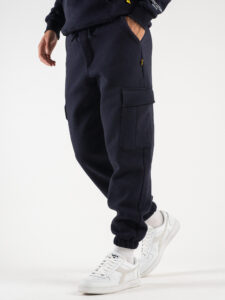 SUPERCULTURE Pantalone tuta con polsini e tasconi laterali POSER-Z Blu1