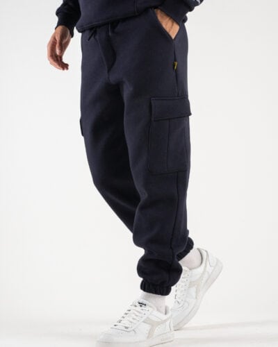 SUPERCULTURE Pantalone tuta con polsini e tasconi laterali POSER Z Blu1 Nuovi Arrivi