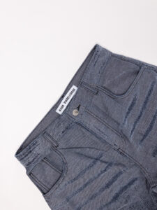 VDR Pantalone con gamba molto ampia multi tasconato effetto rovinato 14460 Grigio (11)