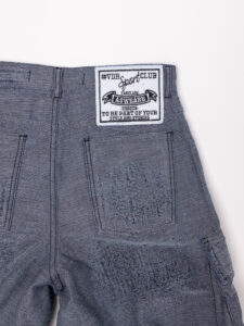VDR Pantalone con gamba molto ampia multi tasconato effetto rovinato 14460 Grigio (9)