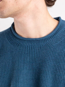 ALTATENSIONE Maglione girocollo basico 501 Petrolio2