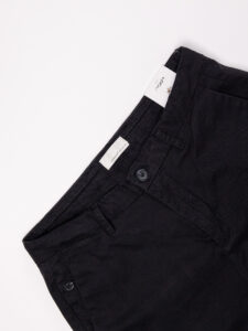 ALTATENSIONE Pantalone chinos con gamba morbida ELEFANTE Nero