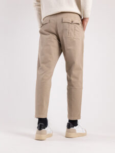BERNA Pantalone basico invernale con pences 233194 Coloniale (4)