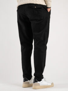 BERNA Pantalone basico invernale con pences 233194 Nero (1)