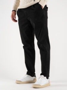BERNA Pantalone basico invernale con pences 233194 Nero (3)
