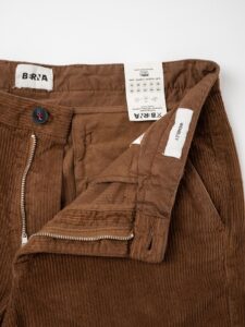 BERNA Pantalone chinos in velluto a costine 233203 Bruciato (7)