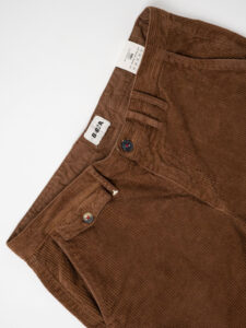 BERNA Pantalone chinos in velluto a costine 233203 Bruciato (8)