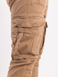 BERNA Pantalone slim con tasconi laterali 233099 Biscotto3