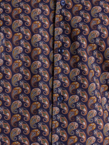 ESTASI Camicia coreana in cotone con fantasia bandana GHALI Blu4