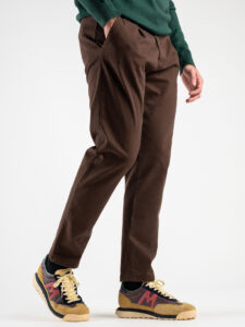 ESTASI Pantalone comodissimo con pinces ed elastico in vita BECKHAM INV Coffee (3)