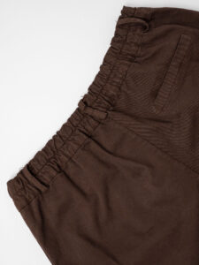 ESTASI Pantalone comodissimo con pinces ed elastico in vita BECKHAM INV Coffee (5)