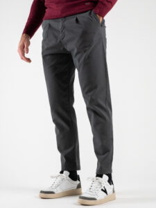 ESTASI Pantalone comodissimo con pinces ed elastico in vita BECKHAM INV Guns (3)