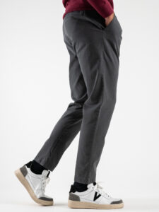 ESTASI Pantalone comodissimo con pinces ed elastico in vita BECKHAM INV Guns (5)