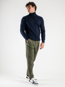 ESTASI Pantalone comodissimo con pinces ed elastico in vita BECKHAM INV Quebec (2)