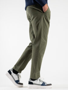 ESTASI Pantalone comodissimo con pinces ed elastico in vita BECKHAM INV Quebec (4)