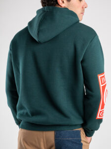 Felpa con cappuccio e stampa GET ME IN THE GHETTO 23690 Verde6