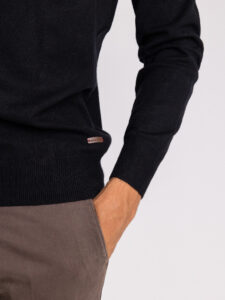 GIANNI LUPO Dolcevita tinta unita morbido in poliviscosa GL33500 Black (3)