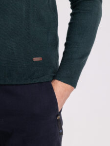 GIANNI LUPO Dolcevita tinta unita morbido in poliviscosa GL33500 Dark Green (2)