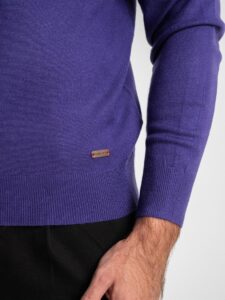 GIANNI LUPO Dolcevita tinta unita morbido in poliviscosa GL33500 Viola (1)