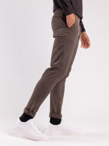 GIANNI LUPO Pantalone chinos in cotone pesante TAHOMA Coffee (2)