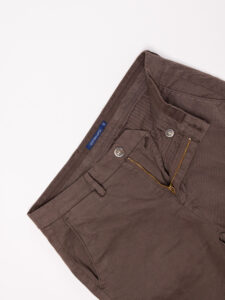 GIANNI LUPO Pantalone chinos in cotone pesante TAHOMA Coffee