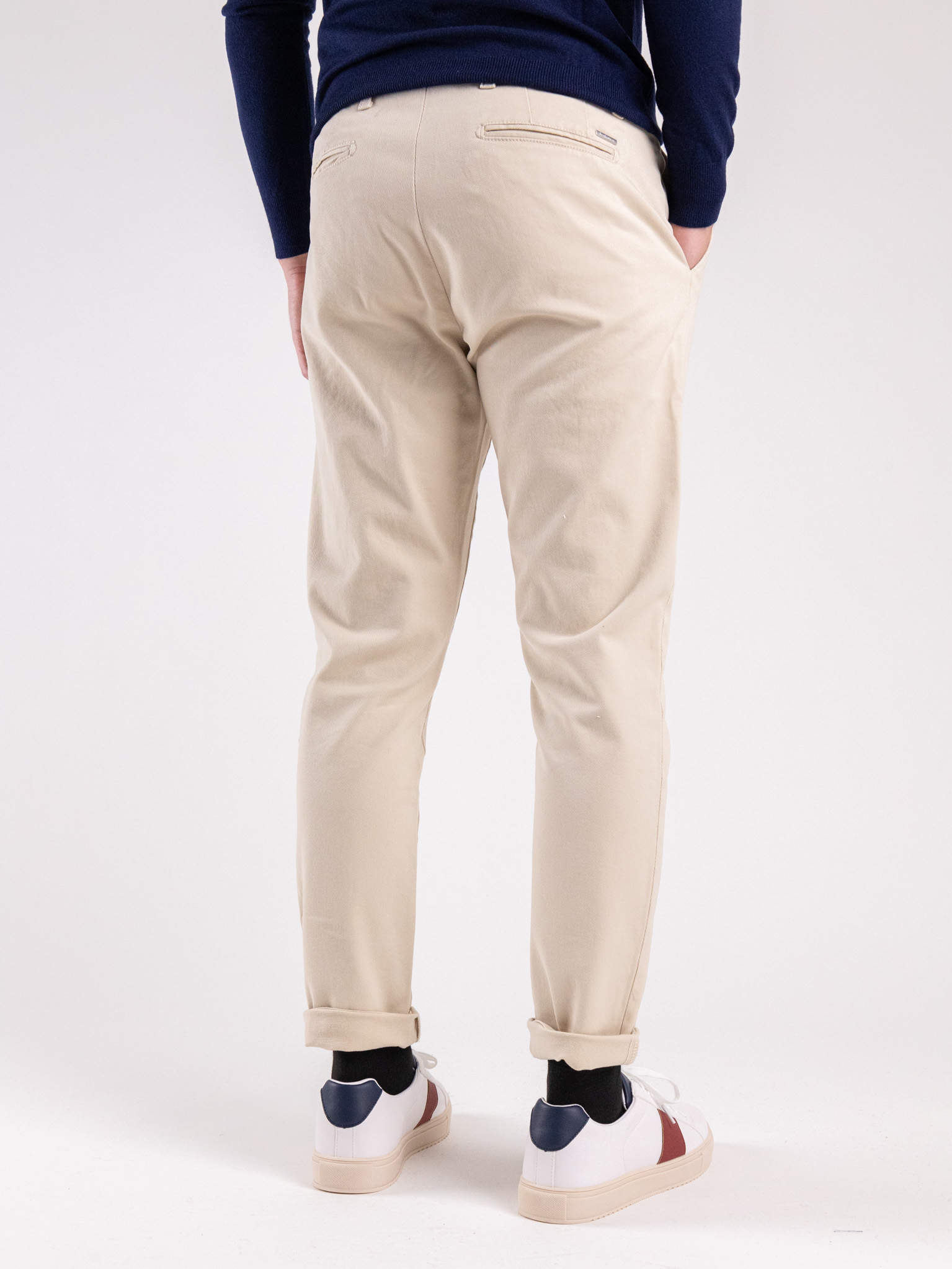 GIANNI LUPO Pantalone chinos in cotone pesante TAHOMA Panna Prezzo 0,00 ...