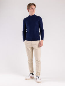 GIANNI LUPO Pantalone chinos in cotone pesante TAHOMA Panna (2)
