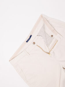 GIANNI LUPO Pantalone chinos in cotone pesante TAHOMA Panna (6)
