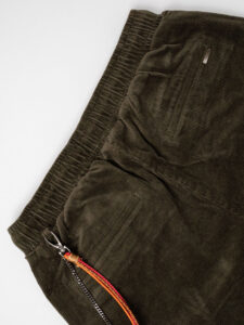 GIANNI LUPO Pantalone in velluto con coulisse in vita GL5108BD Militare (5)
