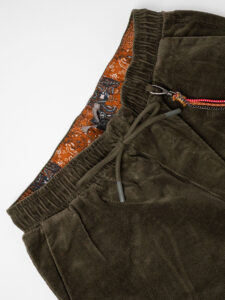 GIANNI LUPO Pantalone in velluto con coulisse in vita GL5108BD Militare (6)