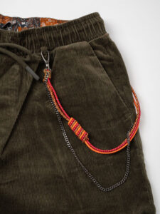 GIANNI LUPO Pantalone in velluto con coulisse in vita GL5108BD Militare (7)
