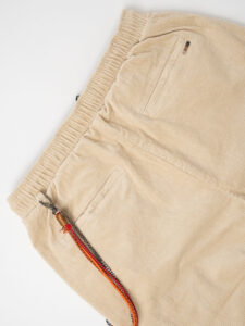 GIANNI LUPO Pantalone in velluto con coulisse in vita GL5108BD Panna (1)