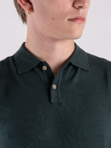 GIANNI LUPO Polo manica lunga basica GL508S Dark Green (4)