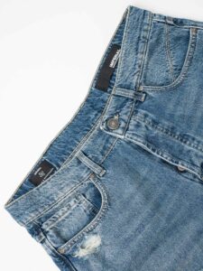 IMPERIAL Jeans morbido, strappato con toppe colorate P5407WP05 Blu Denim (5)